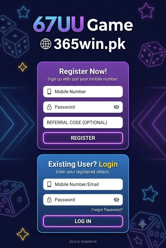 67uu game register and login