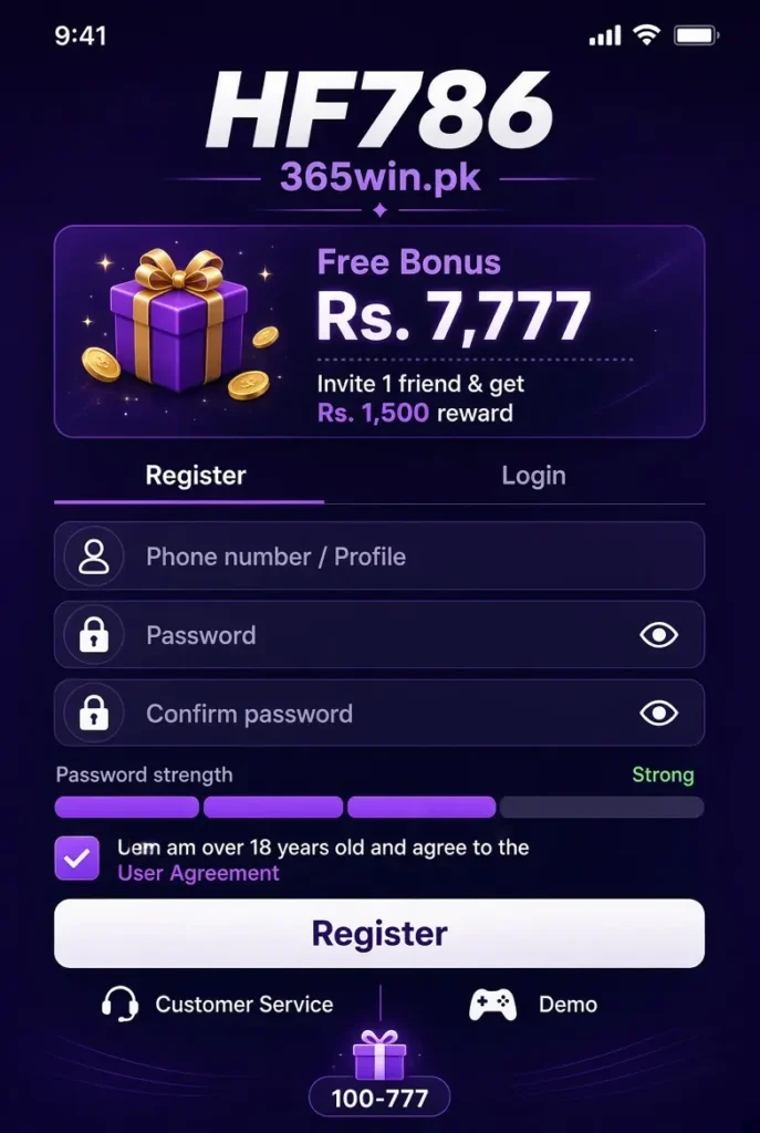 hf786 game register