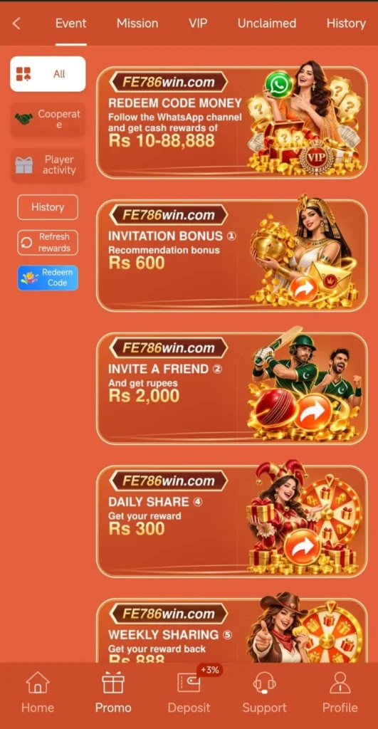 FE786WIN Game Promotion