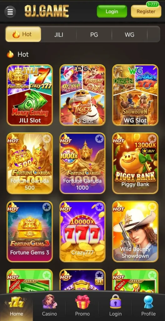 9J Game Interface