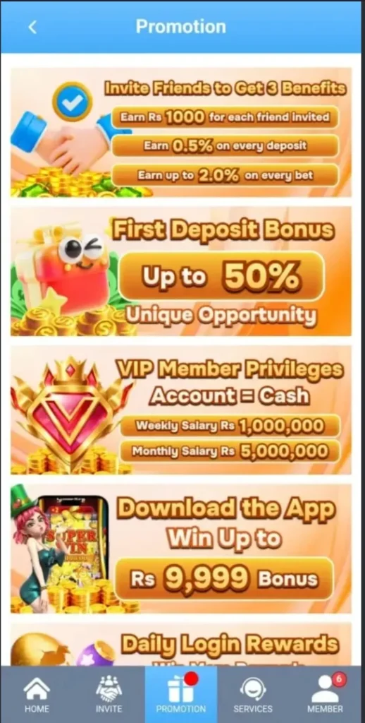 9999WIN Game Promotion