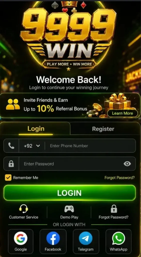 9999WIN Game Register