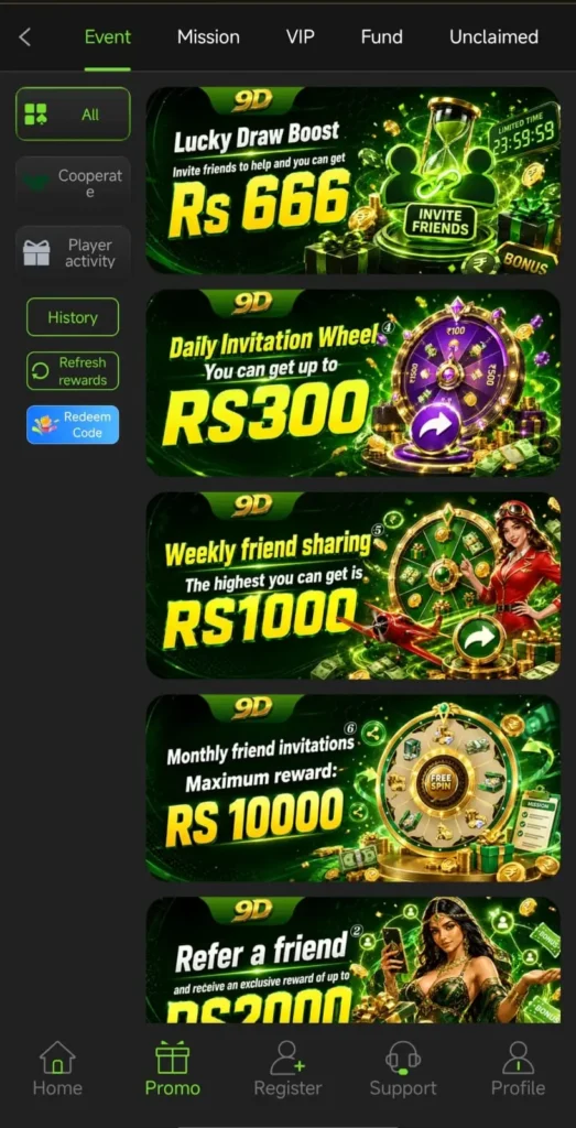9d Game Promotion