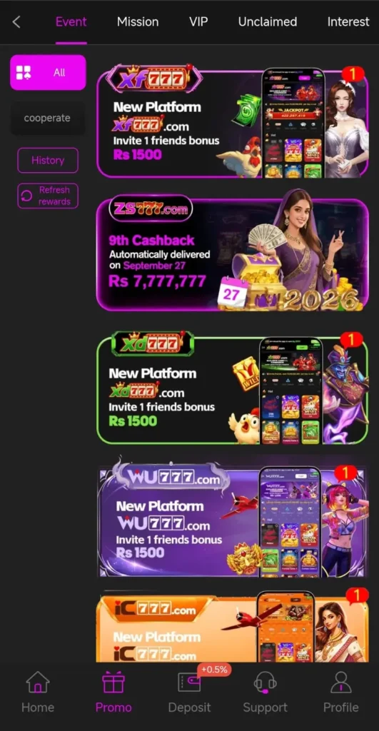 ZS777 Game Promotion
