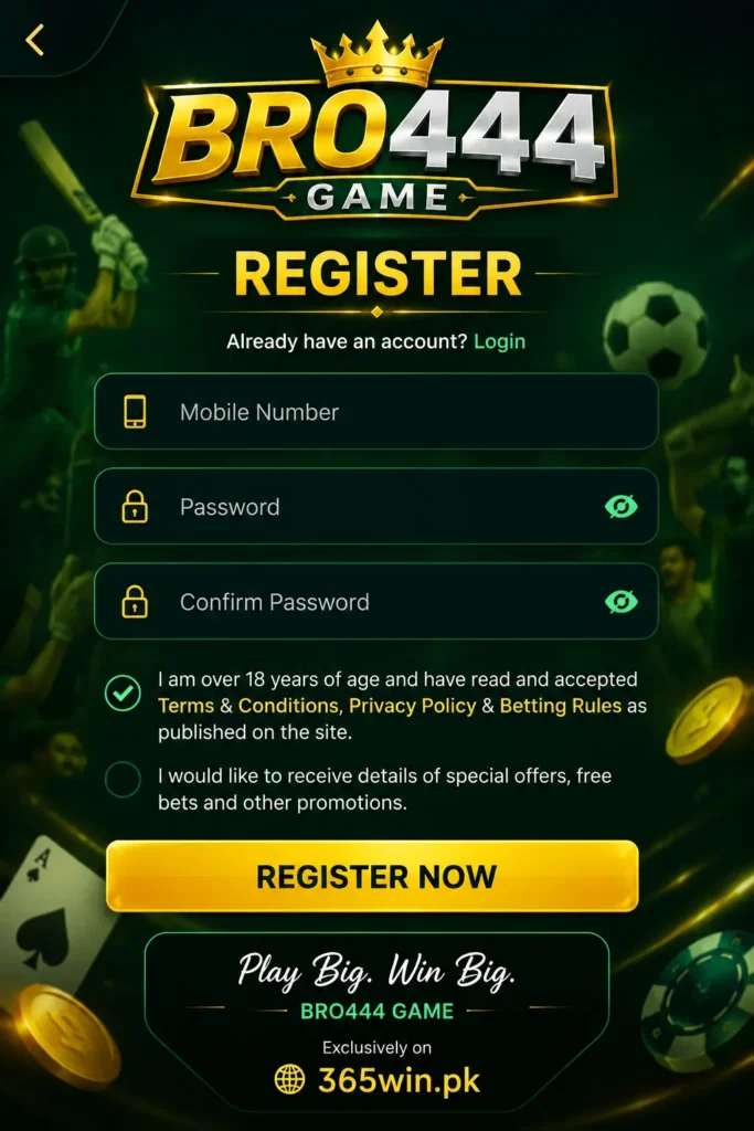 BRO444 Game Register