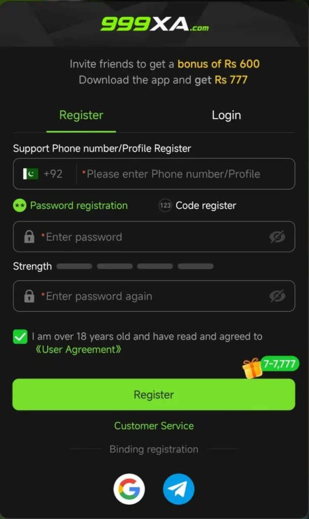 999XA Game Register