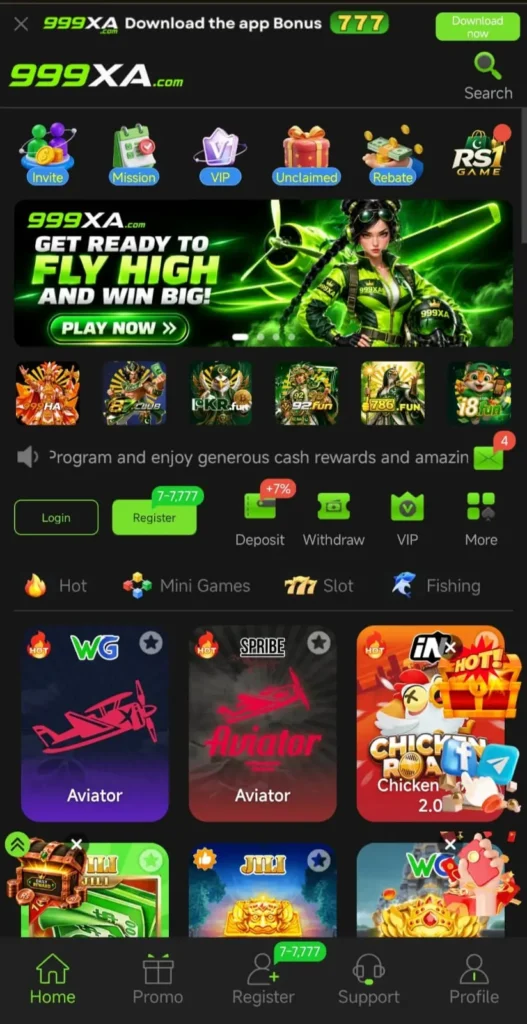 999XA Game Interface