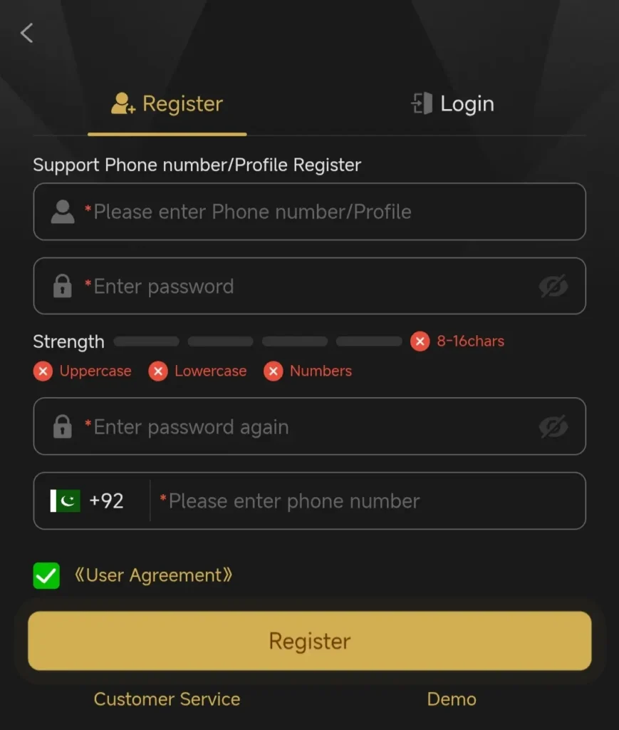 87P Game Register