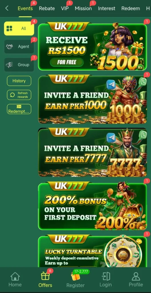 UK777 Game Promotion