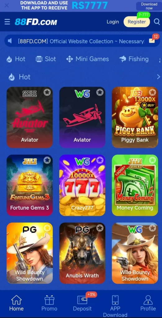 88FD Game Interface