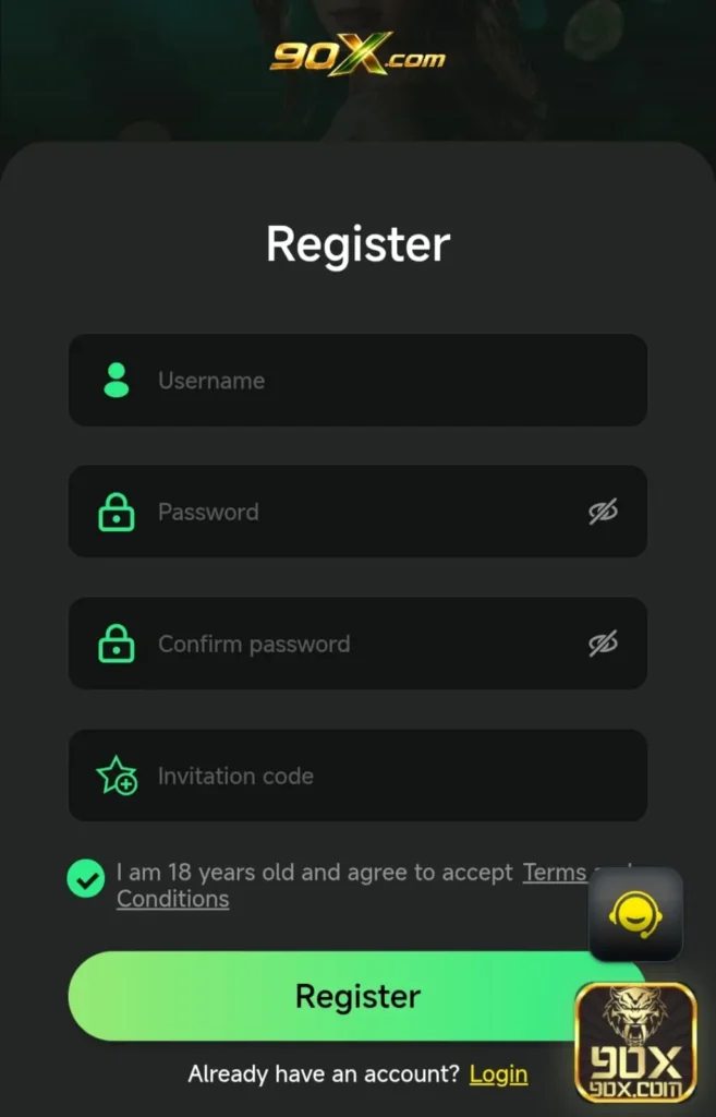 90X Game Register