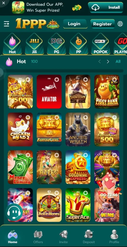 1ppp game Interface